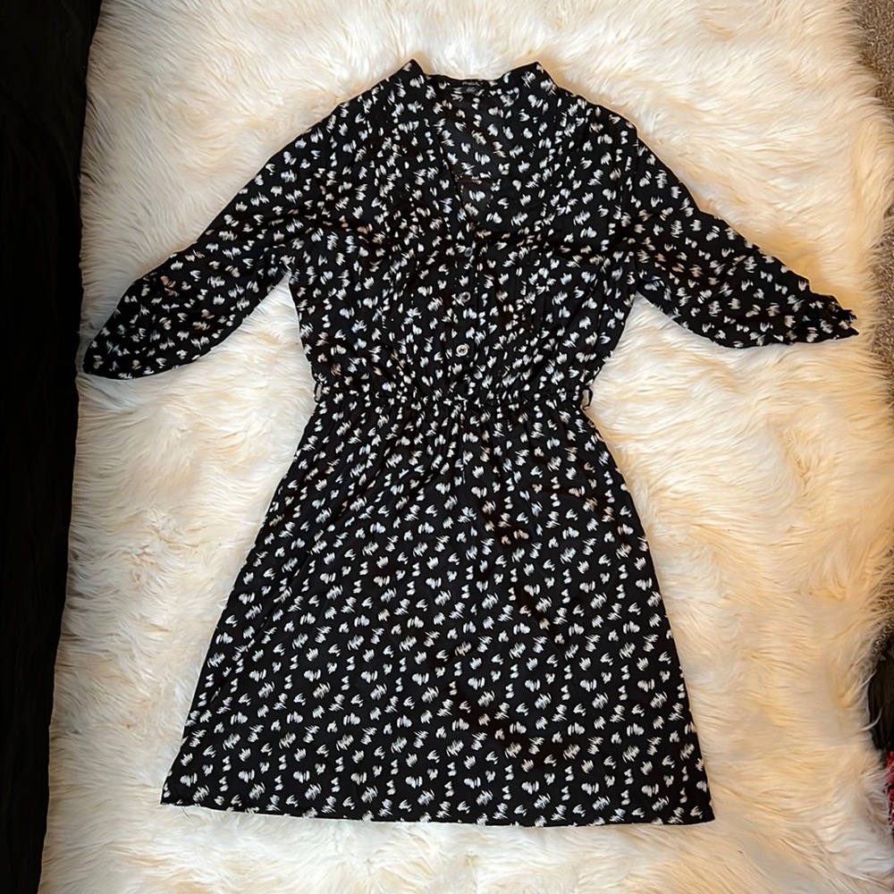 Black and white dress